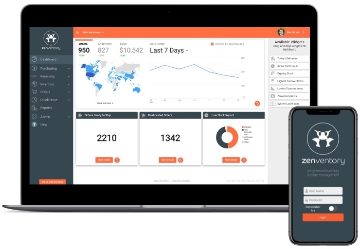 Zenventory Dashboard Image